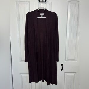 Leith Burgundy mid length cardigan